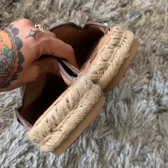 Sam Edelman Kerry espadrille slides pewter sequin - Picture 8 of 9